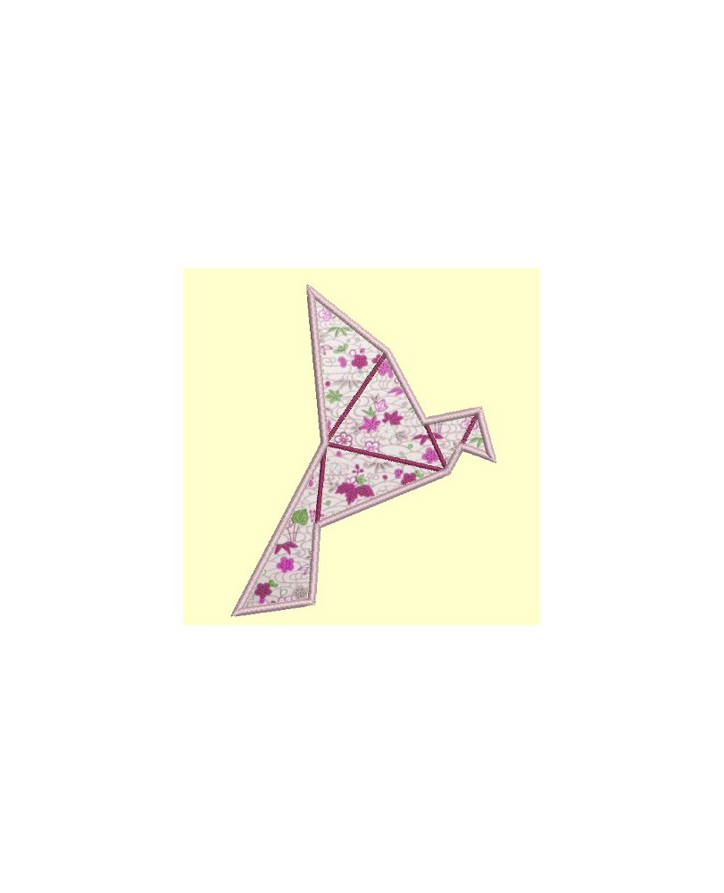 oiseau en origami - 5 tailles