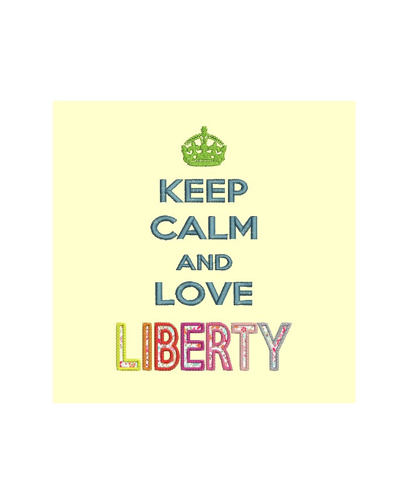 Keep Calm and love LIBERTY - 13x18 et 18x25