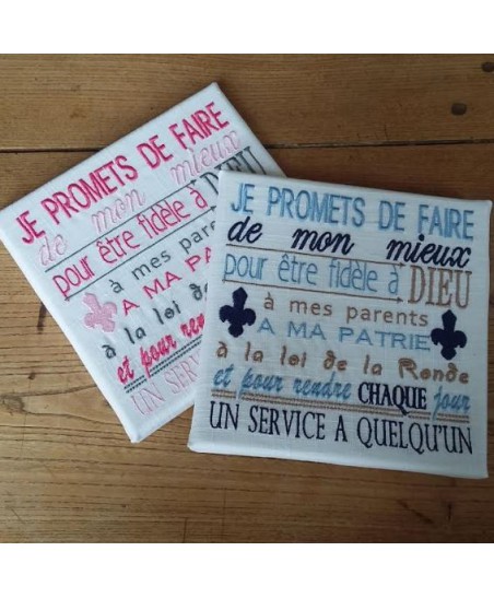 Promesse jeannette - 3 tailles