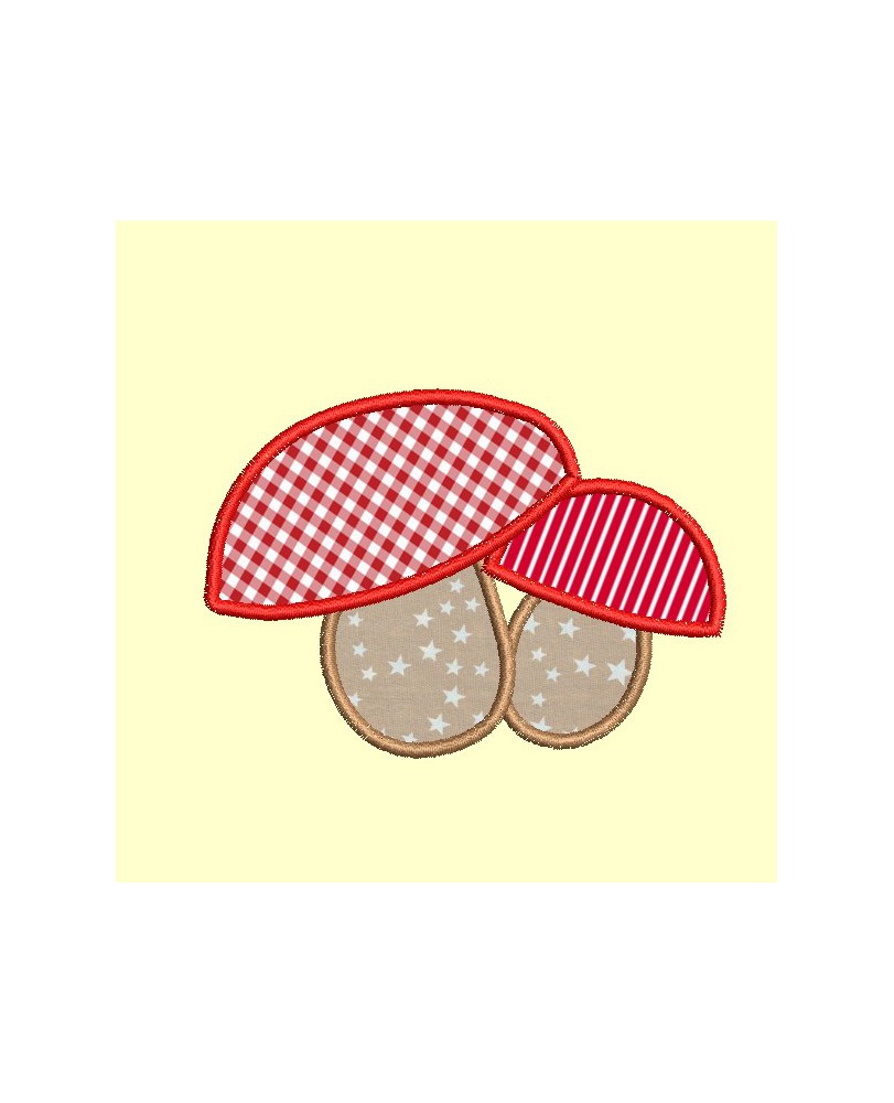 champignon double - 4 tailles