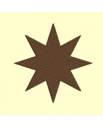 étoile 8 banches appliqué ou non - 9 tailles chaque 2