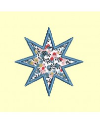 étoile 8 banches appliqué ou non - 9 tailles chaque