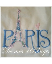 Paris, Tour Eiffel en appliqué 2