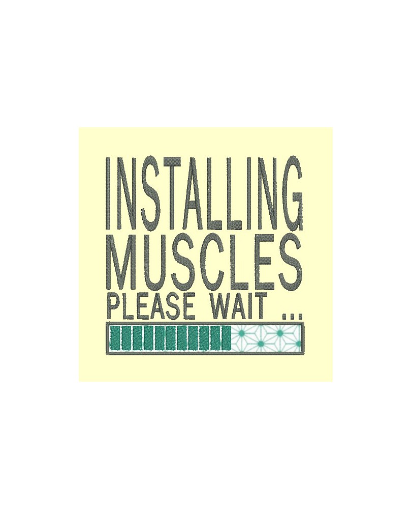 Installing muscle, 6 tailles de 10 à 25 cm