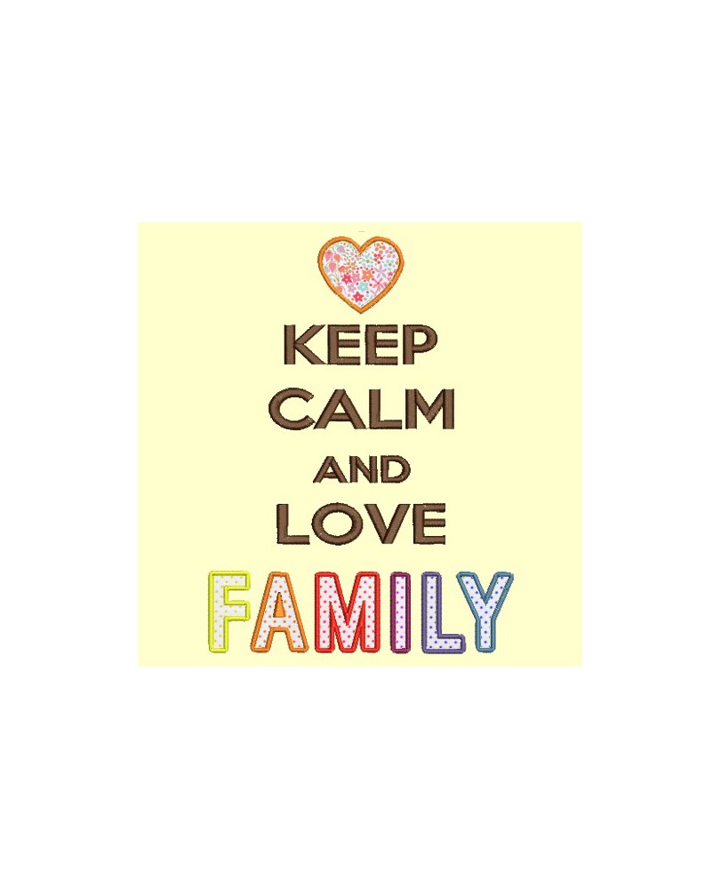Keep Calm and love FAMILY - 13x18 et 18x25