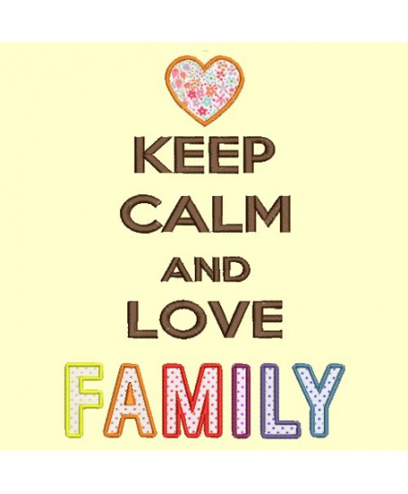Keep Calm and love FAMILY - 13x18 et 18x25