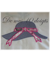 Chapeau en appliqué