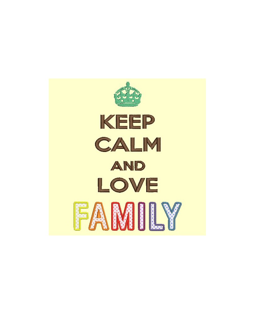 Keep Calm and love FAMILY - 13x18 et 18x25