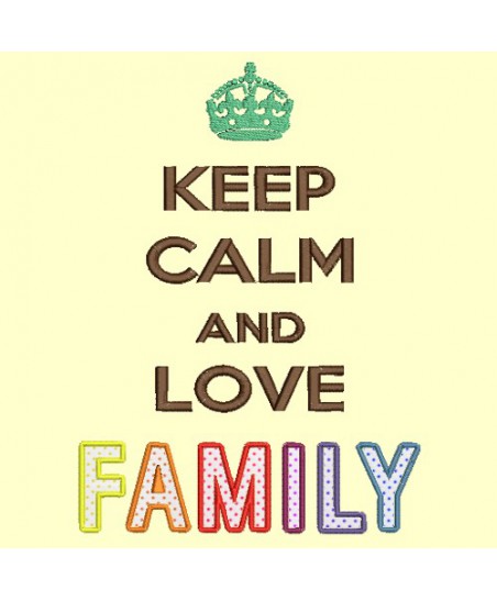 Keep Calm and love FAMILY - 13x18 et 18x25