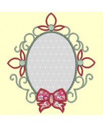 Encadrement appliqué arabesque et noeud - 3 tailles