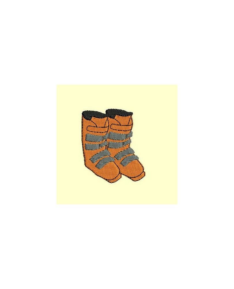 Paire de chaussures de ski - 4 tailles : de 2 à 5 cm