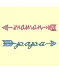 fleches maman papa
