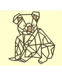 Koala design géométrique - 5 tailles