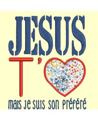 Jésus t'aime (version fille et version garçon) - 4 tailles 2