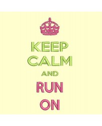 keep Calm and run on - cadre 13x18 cm