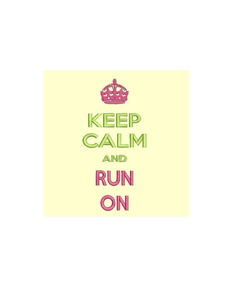 keep Calm and run on - cadre 13x18 cm