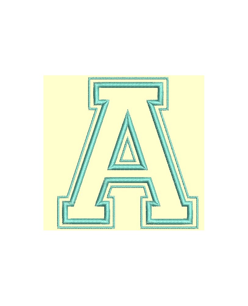 Alphabet Campus en appliqué