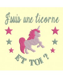 J'suis une licorne - 4 tailles