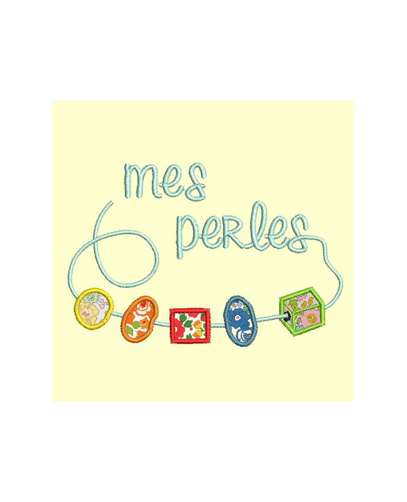 Mes perles en appliqué - 4 tailles