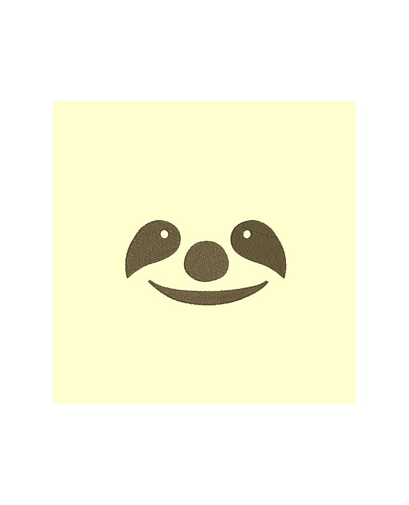 Série de 4 motifs de paresseux - 2 tailles pour chacun des motifs