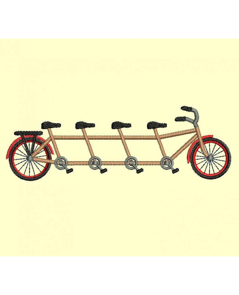 tandem de 2 à 7 places  - 4 tailles pour les 6 modèles