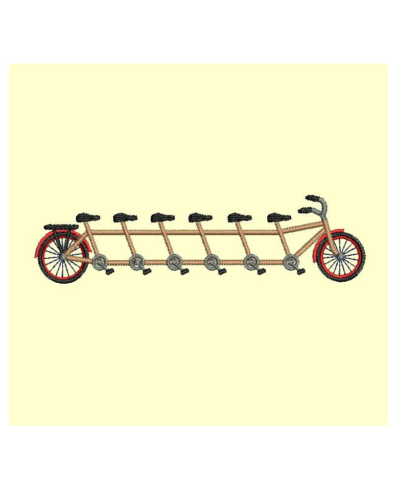 tandem de 2 à 7 places  - 4 tailles pour les 6 modèles