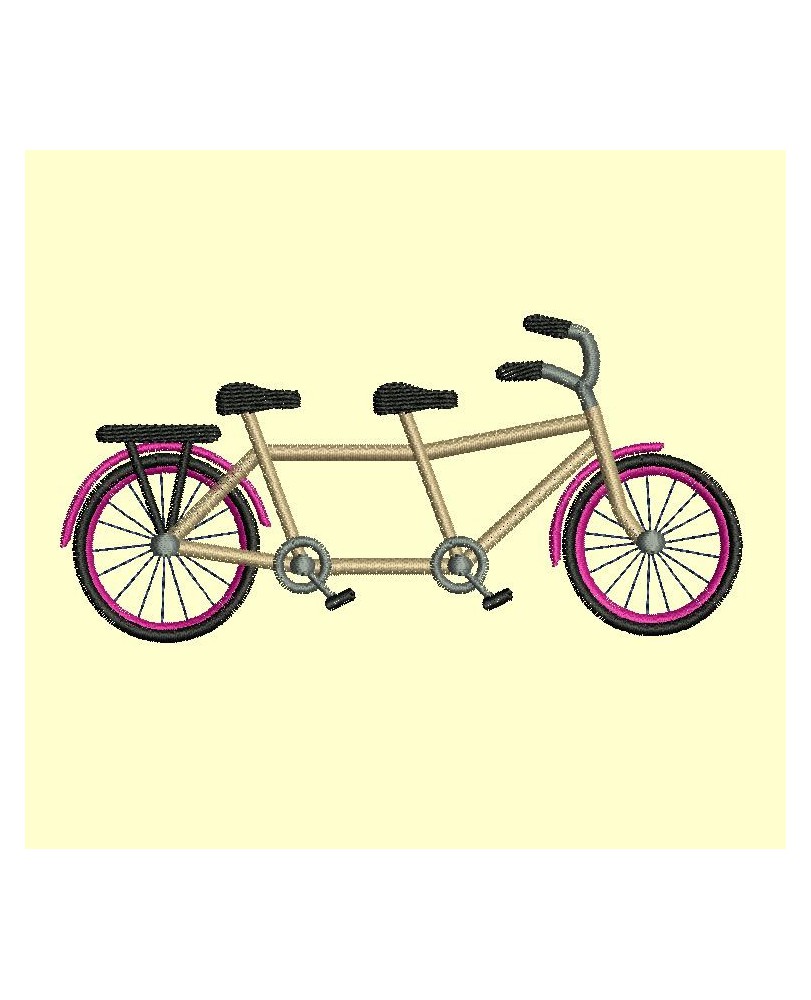 tandem de 2 à 13 places  - 4 tailles pour les 12 modèles