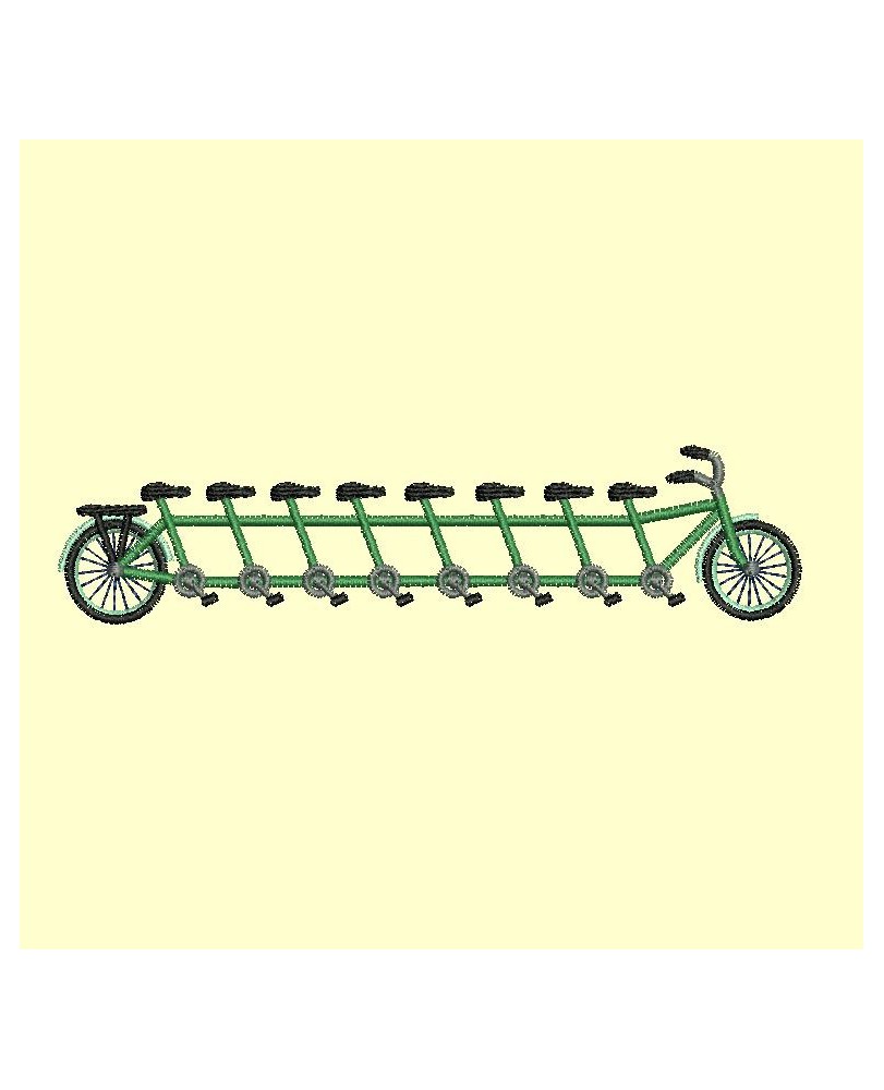 tandem de 2 à 13 places  - 4 tailles pour les 12 modèles