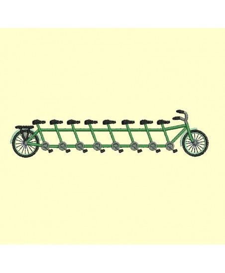 tandem de 2 à 13 places  - 4 tailles pour les 12 modèles