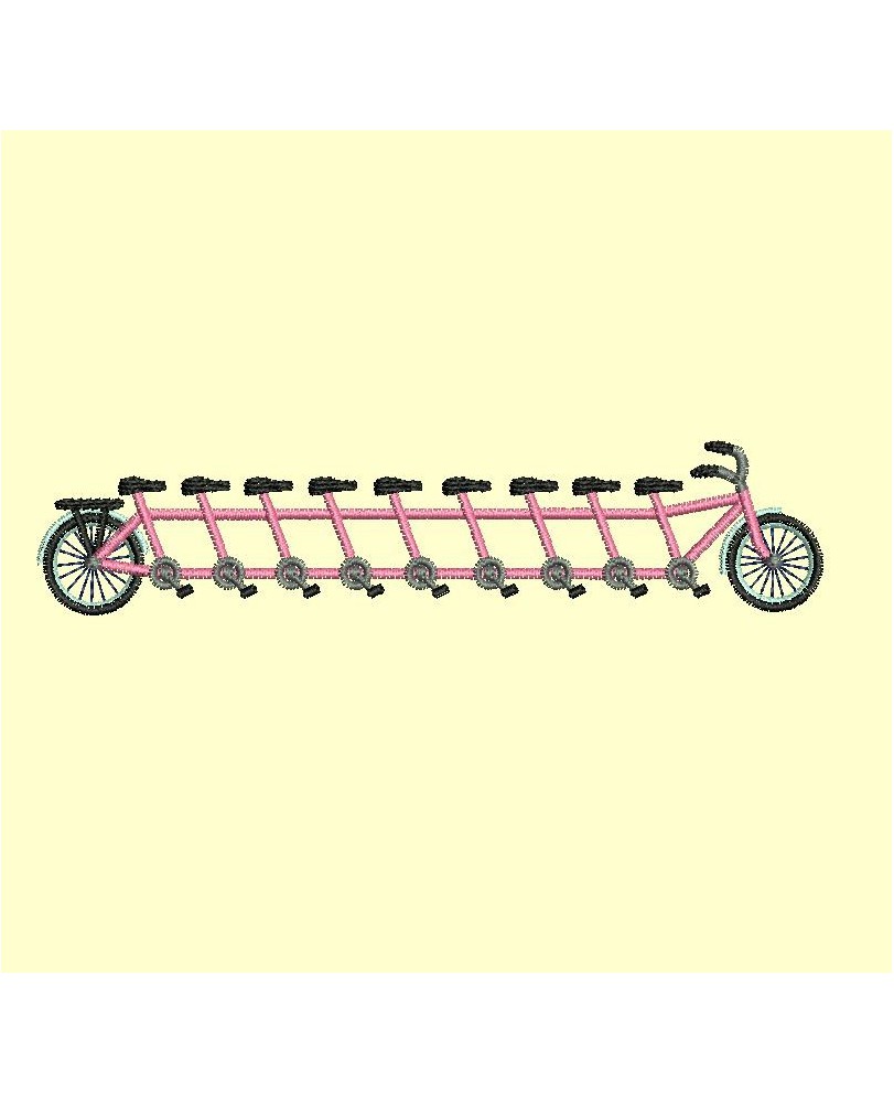 tandem de 2 à 13 places  - 4 tailles pour les 12 modèles