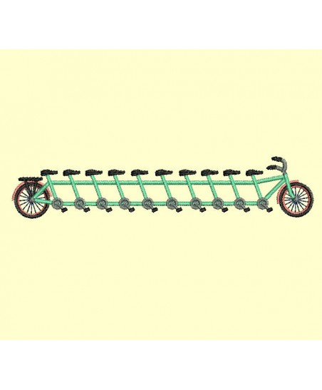 tandem de 2 à 13 places  - 4 tailles pour les 12 modèles