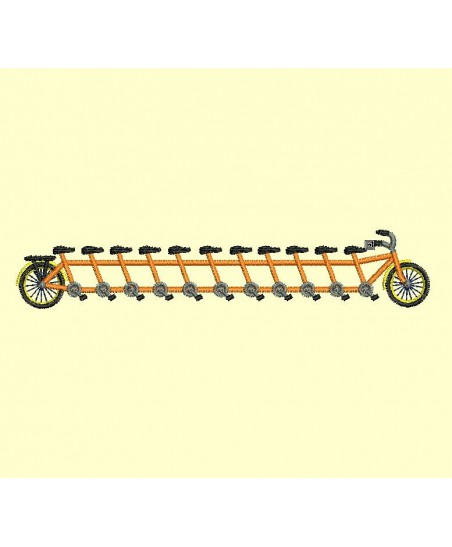 tandem de 2 à 13 places  - 4 tailles pour les 12 modèles