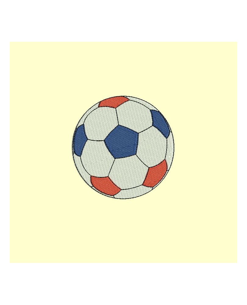 ballon de foot tricolore - 4 tailles