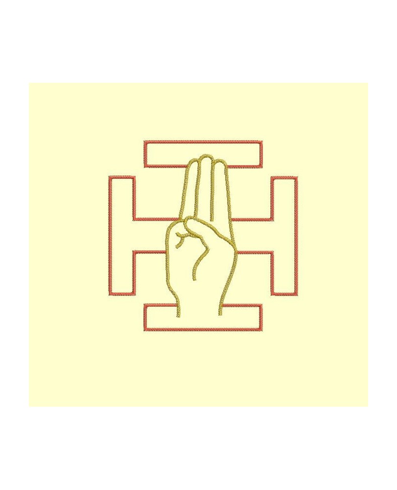Salut Scout et Guide dans Croix scoute SUF, 5 tailles