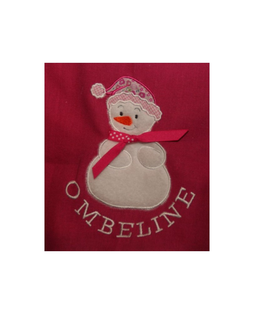 Bonhomme de neige en appliqué