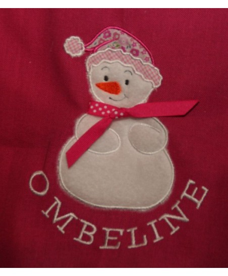 Bonhomme de neige en appliqué