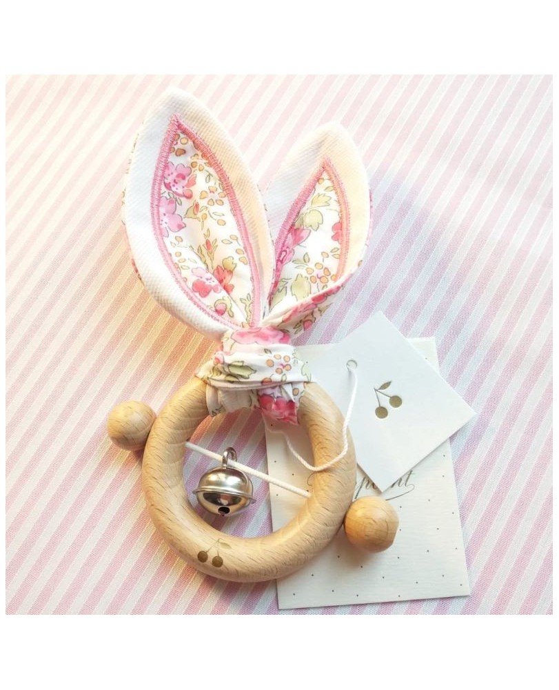 Oreille de lapin pour anneau de dentition Tout dans le cadre - 7x30 cm