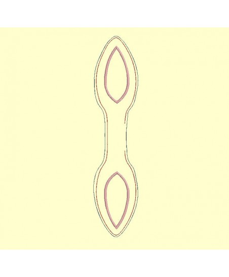 Oreille de lapin pour anneau de dentition Tout dans le cadre - 7x30 cm