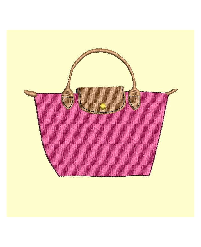 Sac à main pliage broderie pleine - 4 tailles