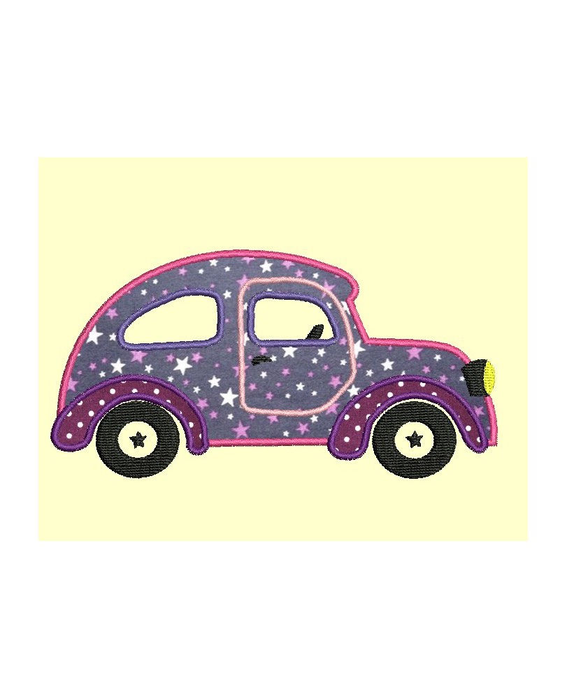 voiture en appliqué