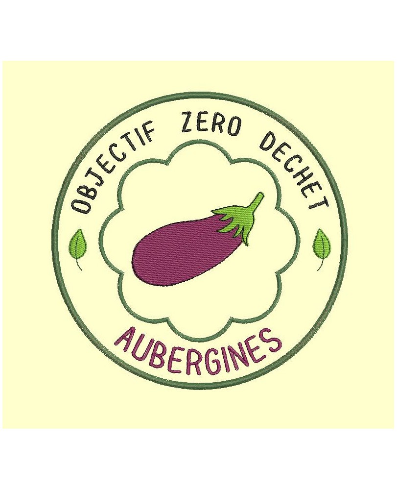 Pour sac objectif zéro déchet - aubergines - 2 tailles