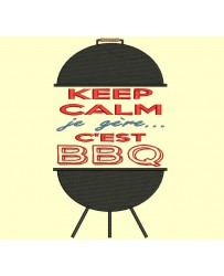 Barbecue : keep calm, je gère, c'est BBQ - Version 2 - 3 tailles