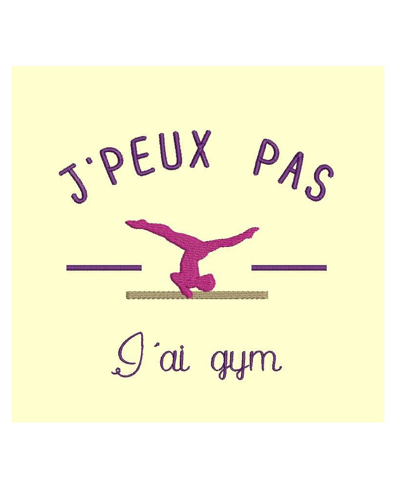 J'peux pas, j'ai gym - 4 tailles