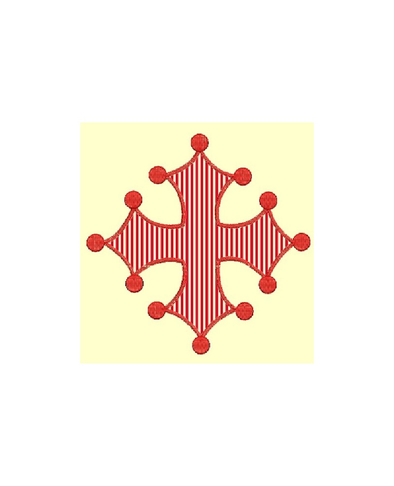 Croix occitane appliqué 3 tailles
