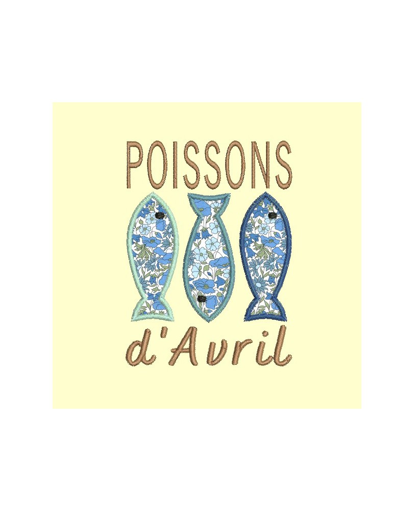 3 Poissons d'Avril - 4 tailles