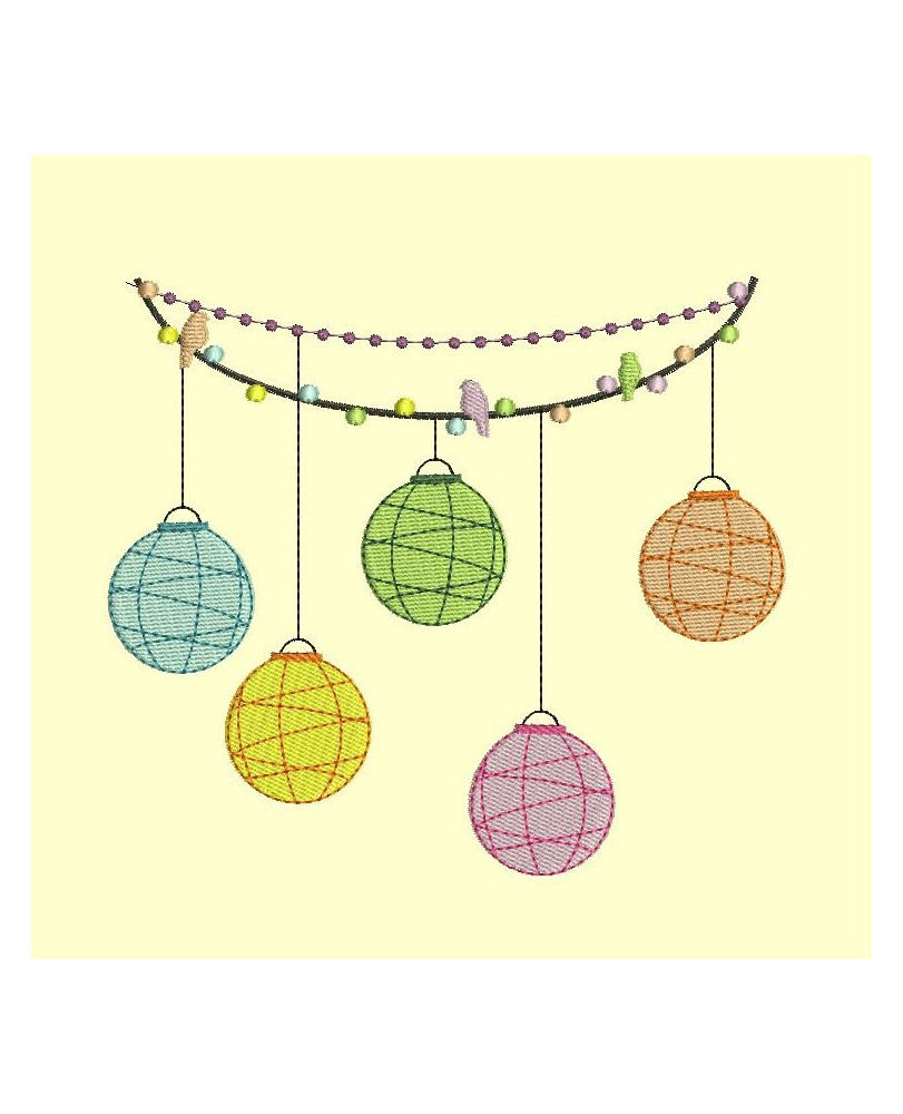 guirlande de lampions - 5 tailles