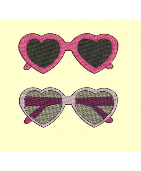 Lunettes de soleil Coeur - 4 tailles