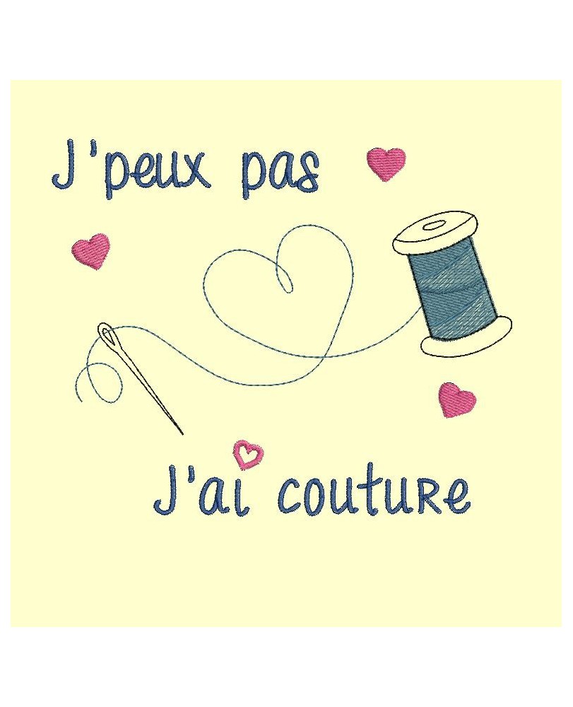 J'peux pas, j'ai couture - 5 tailles