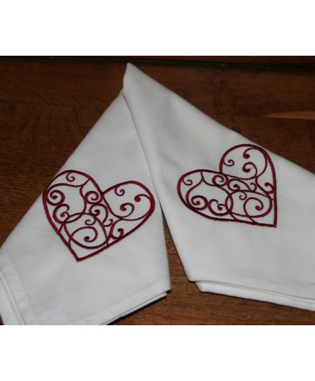 Coeur en arabesque - 10cm