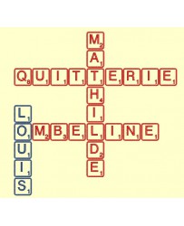 alphabet façon Scrabble - 3 tailles